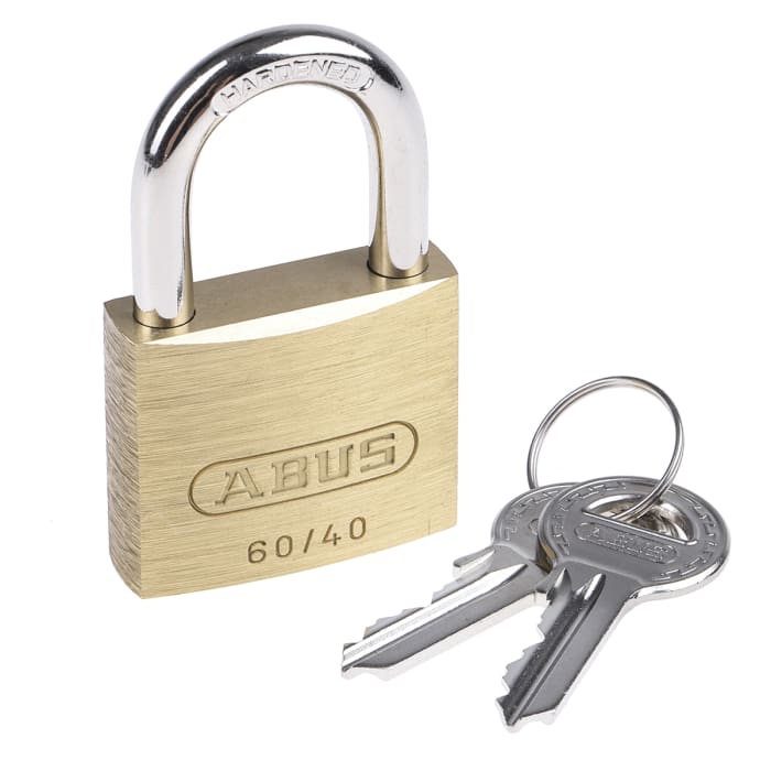 Abus Asma Kilit, 40mm, Pirinç, Çelik Anahtar