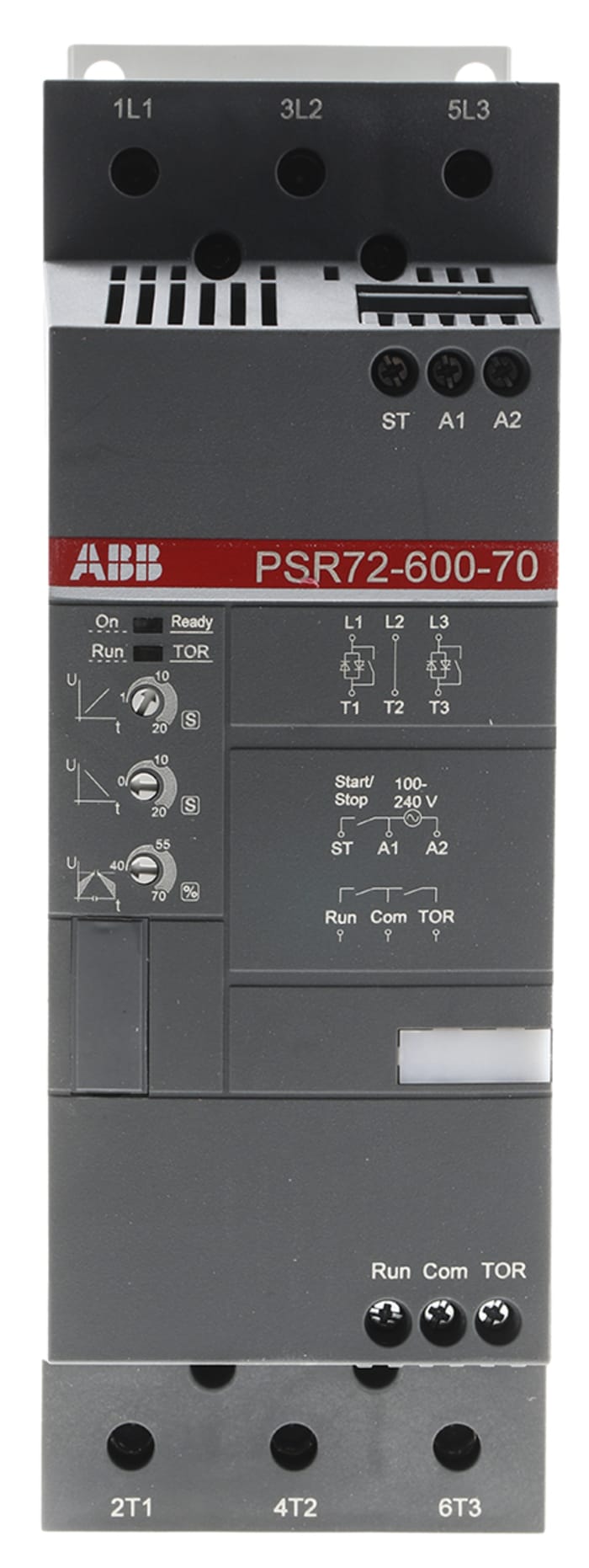 ABB Yumuşak Yolverici, PSR Serisi, 72 A, 37 kW, 208 → 600 V, IP10, IP20