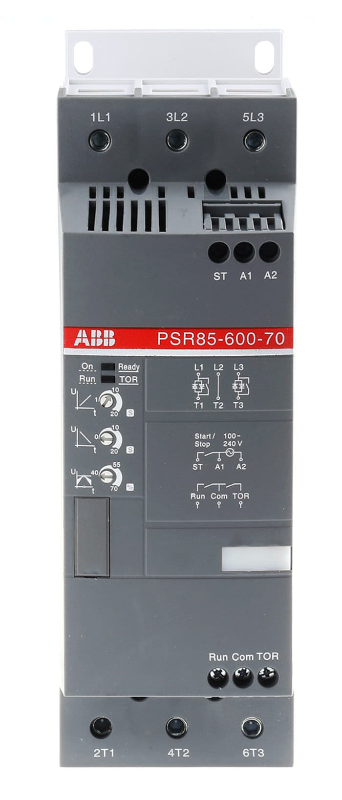 ABB Yumuşak Yolverici, PSR Serisi, 85 A, 45 kW, 208 → 600 V, IP10, IP20