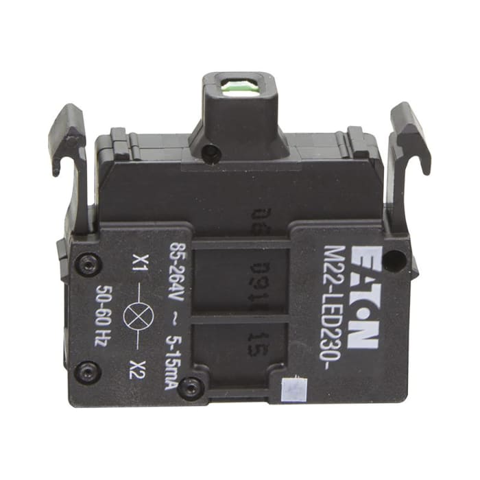 Eaton M22 Işık Bloku - Sinyal Bloku - Aydınlatma Bloku, Yeşil, LED Aydınlatma, Vidalı, 85 → 264 V ac