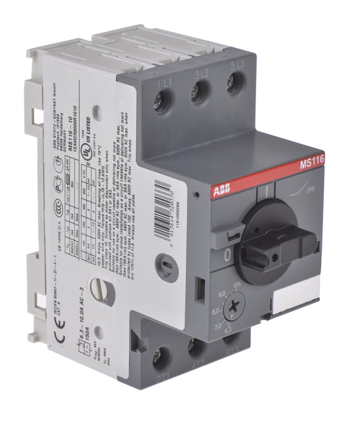 ABB 10 A Motor Protection Circuit Breaker, 690 V