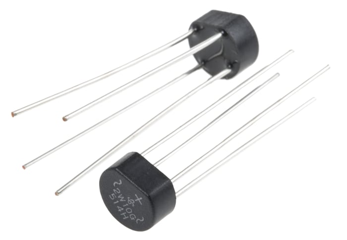 Vishay Bridge Rectifier, 2A, 1000V, 4-Pin