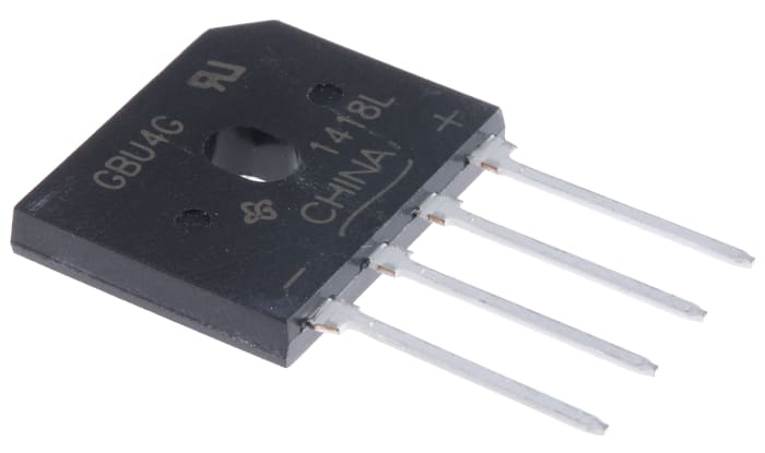 Vishay Bridge Rectifier, 4A, 400V, 4-Pin