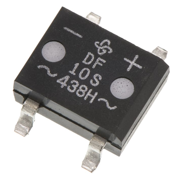 Vishay Bridge Rectifier, 1A, 1000V, 4-Pin