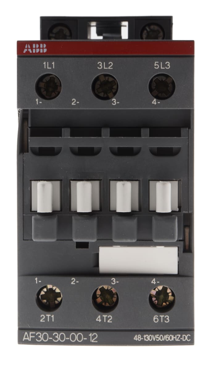 AF30 AF Aralığı Kontaktör, 3 Kutuplu, 21 A, 18,5 kW, Bobin Gerilimi: 50/60 Hzte 48 → 130 V