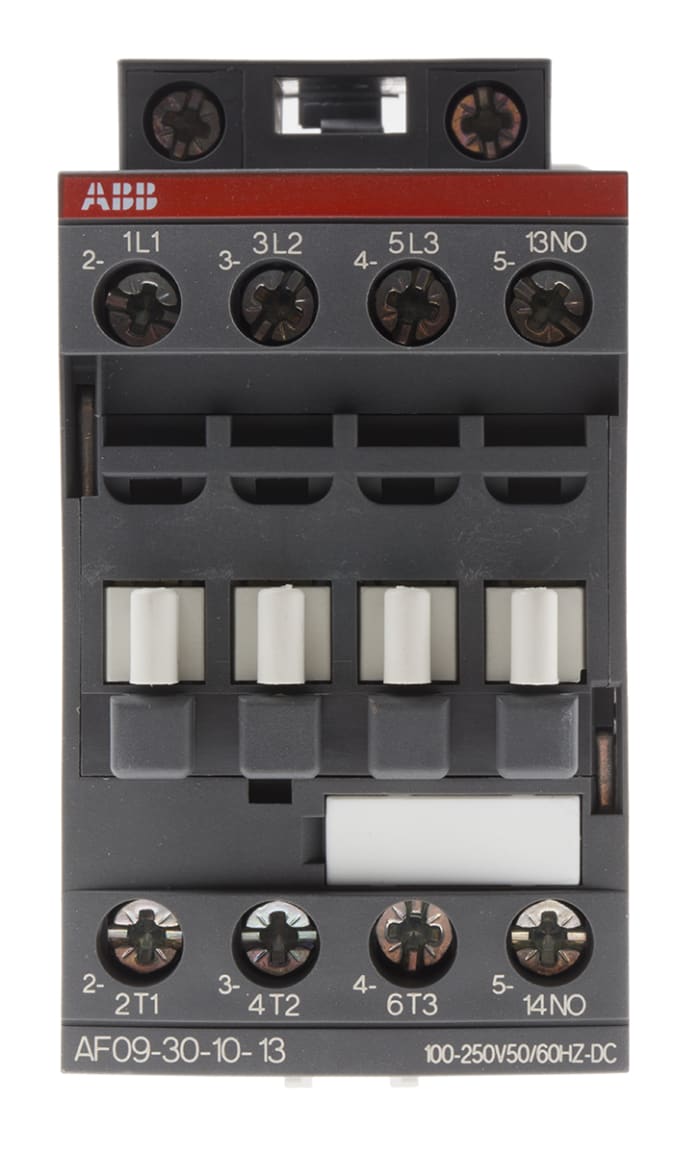 AF09 AF Aralığı Kontaktör, 3 Kutuplu, 7 A, 4 kW, Bobin Gerilimi: 230 V ac