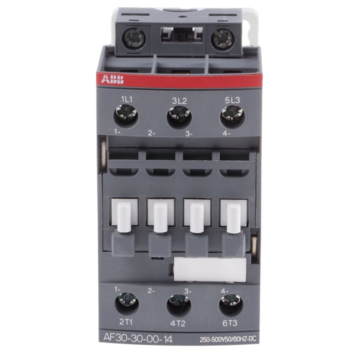 AF30 AF Aralığı Kontaktör, 3 Kutuplu, 21 A, 18,5 kW, Bobin Gerilimi: 50/60 Hzte 250 → 500 V