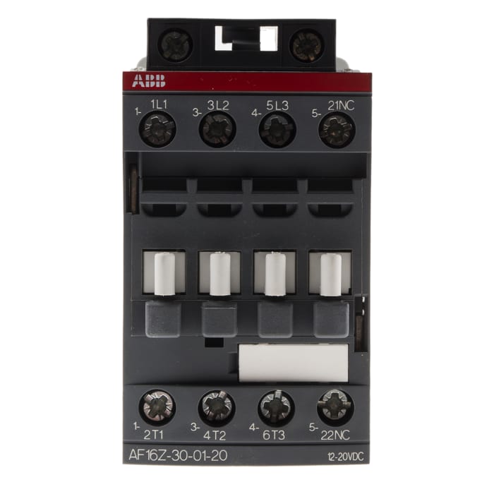 AF16Z AF Aralığı Kontaktör, 3 Kutuplu, 10,5 A, 7,5 kW, Bobin Gerilimi: 24 V dc