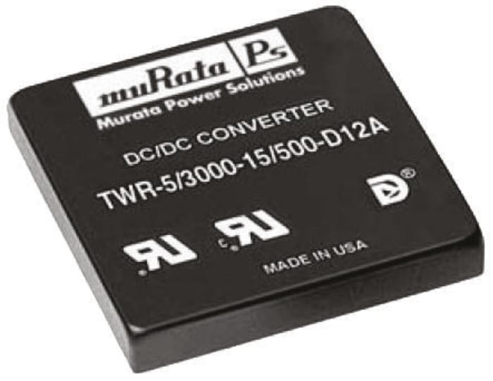 Murata İzoleli DC-DC Dönüştürücüsü, 9 → 36 V dc / 5/±15V dc, 20W, G/Ç İzolasyonu: 1,5kV