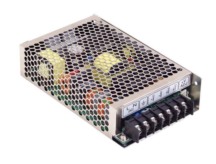 Mean Well Switching Power Supply, HRP-100-15RS, 15V dc, 7A, 105W, 1 Output, 120 → 370 V dc, 85 → 264 V ac