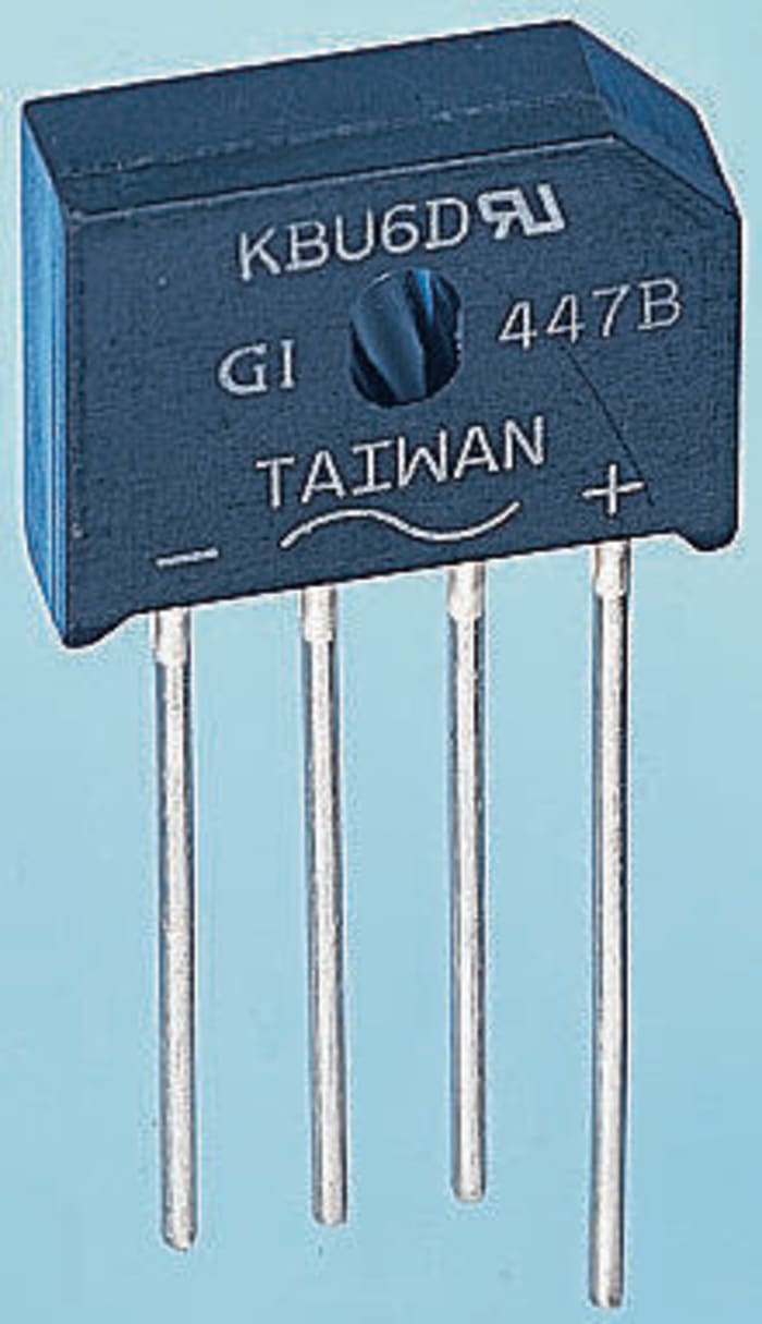 Vishay Bridge Rectifier, 4A, 1000V, 4-Pin