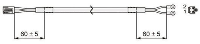 SMC Kablo, 2m, CN3 Serisi ile kulanım için