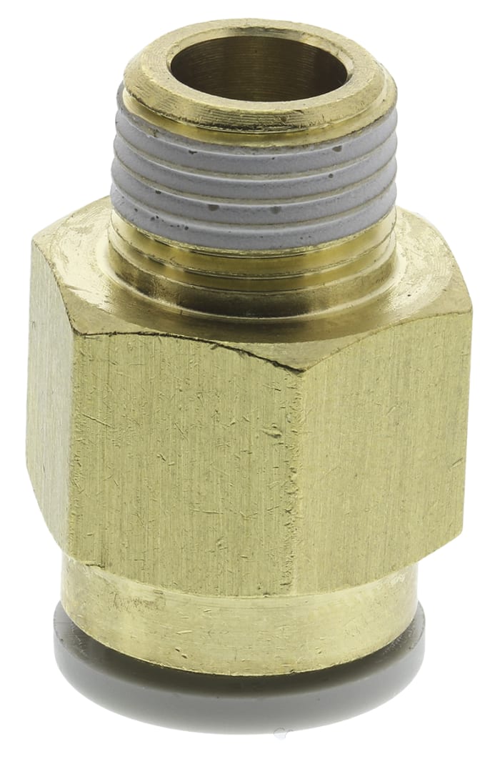 SMC, KQ2 Pnömatik Düz Dişli – Boru Rakor, Pirinç, R 1/8 Erkek