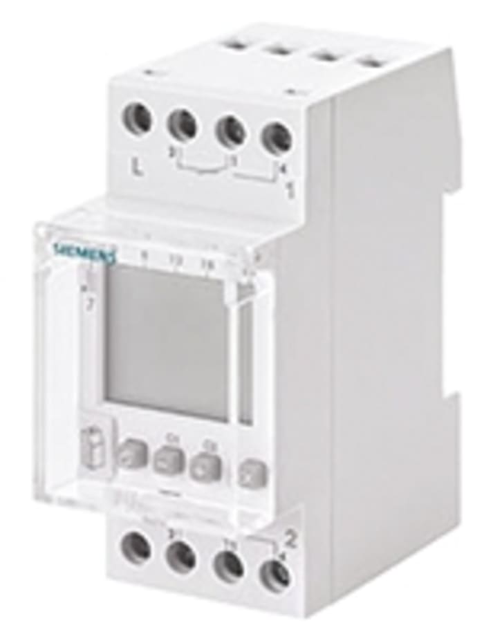 Siemens 2 Kanallı Zaman Saati (Raya Monte), Dijital, 230 V ac, Ölçülen Parametre: Saat, Dakika, Saniye