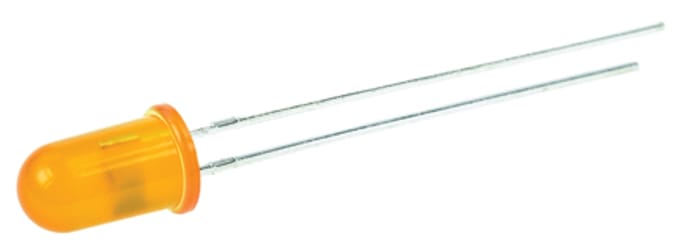 Kingbright L-7113YD-5V Sarı LED 588 nm, Yuvarlak Mercekli, İğne Bacaklı 5 mm (T-1 3/4)