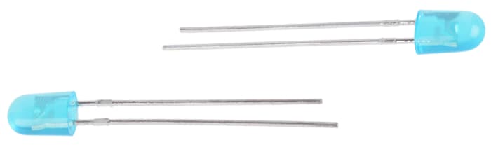 Kingbright L-5603QBDL/SD-G, Oval Solid State Lamp Serisi Mavi LED 465 nm, Oval Mercekli, İğne Bacaklı