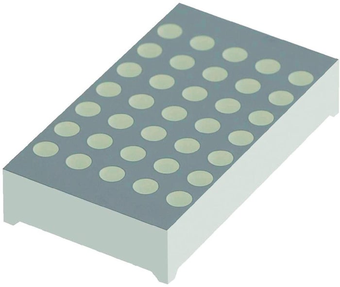 Kingbright TBA12-11SURKCGKWA Dot Matrix LED Display (Gösterge), CA, 7 x 5 Dot Matrix, Yeşil, Kırmızı