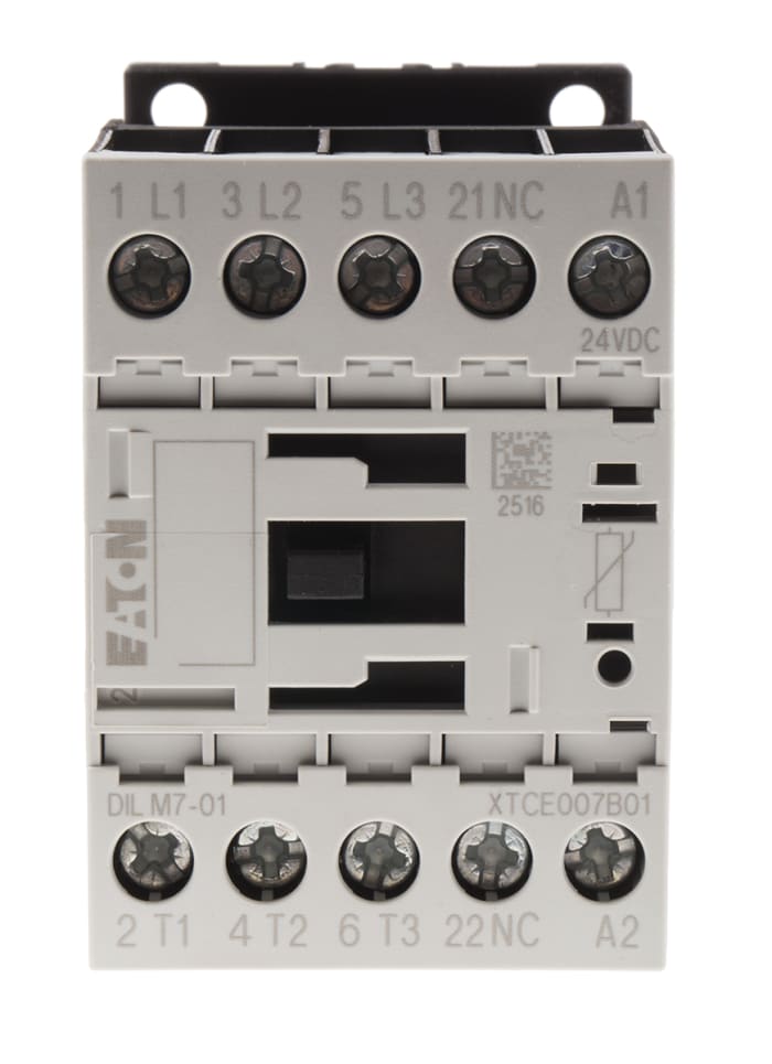 Eaton xStart DILM Kontaktör, 3 Kutuplu, 7 A, 3 kW, Bobin Gerilimi: 24 V dc