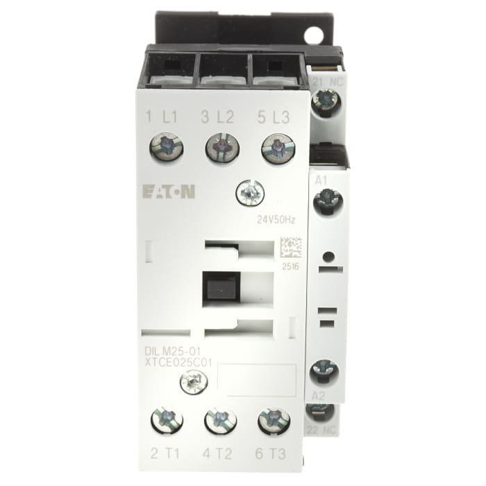 Eaton xStart DILM Kontaktör, 3 Kutuplu, 25 A, 11 kW, Bobin Gerilimi: 24 V ac