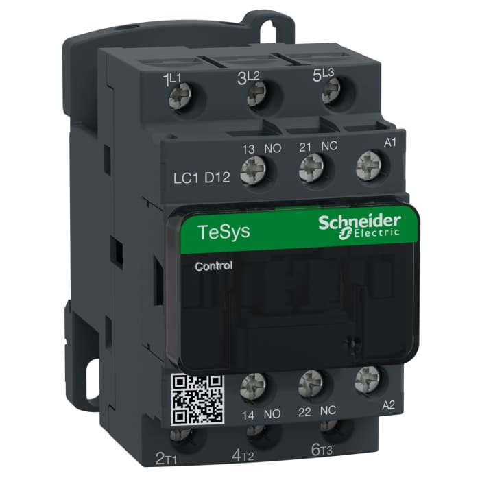 Schneider Electric TeSys D LC1D Kontaktör, 3 Kutuplu, 12 A, Bobin Gerilimi: 42 V ac