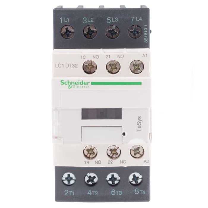 Schneider Electric TeSys D LC1D Kontaktör, 4 Kutuplu, 32 A, Bobin Gerilimi: 230 V ac