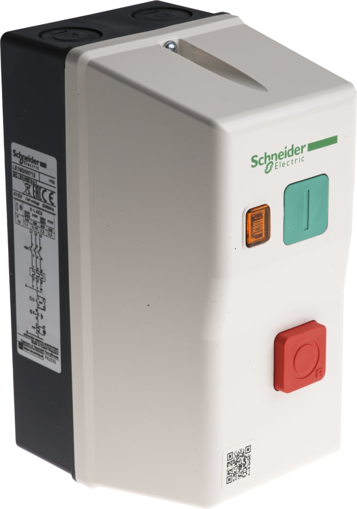 Schneider Electric, Kutulu Direkt Motor Yolverici, 3 Fazlı, Otomatik 2,2 kW, 415 V ac, IP65
