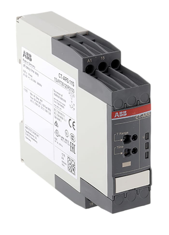 ABB Zaman Rölesi, SPDT, Vida, Tek Kontaklı, Tekli, SPDT, 24 → 240 V ac/dc