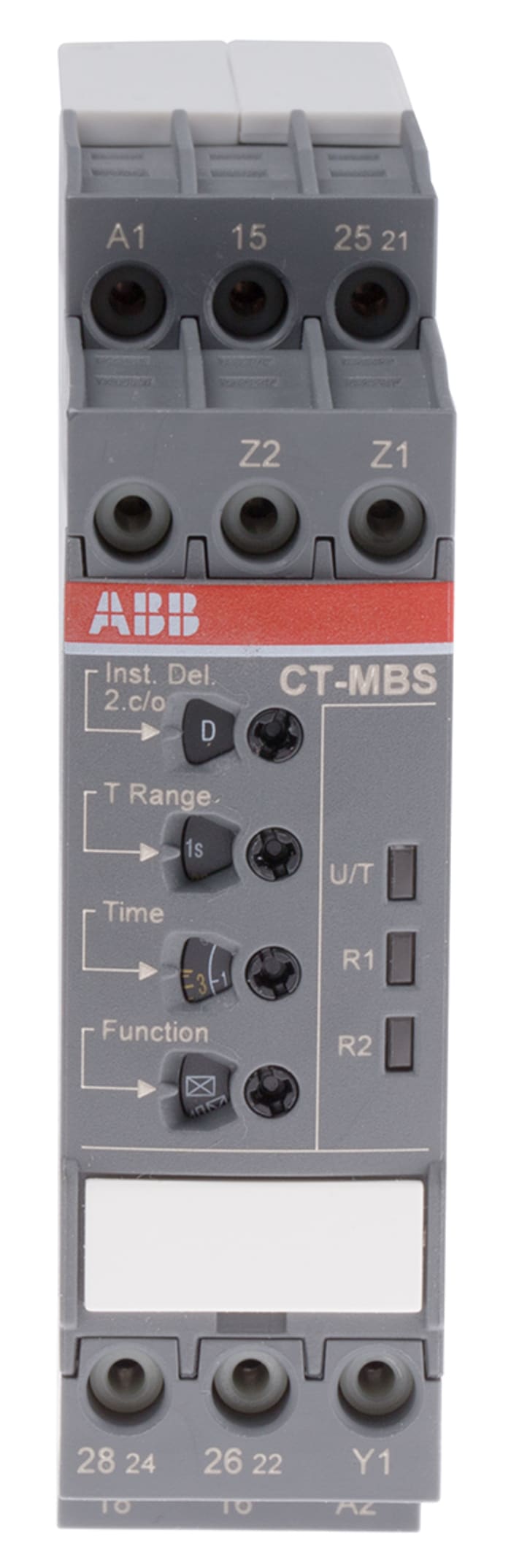 ABB Zaman Rölesi, DPDT, Geçirmeli, 2 Kontaklı Çok İşlevli, SPDT, 24 → 240 V ac, 24 → 48 V dc