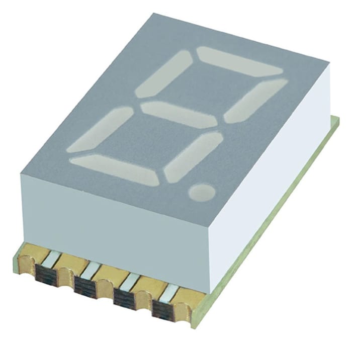 Kingbright KCSA56-123 7 Segment LED Display (Gösterge), CA, Yeşil 25 mcd, RH DP 14,2mm