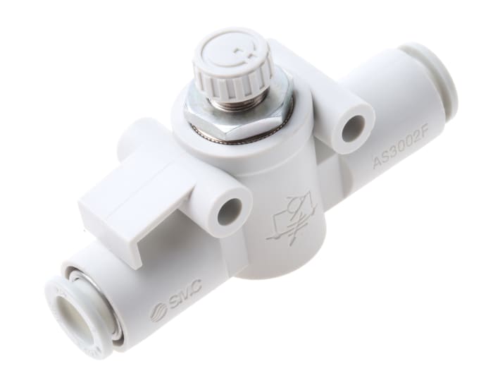 SMC AS Series Tube Flow Controller, 8mm Tube Inlet Port x 8mm Tube Outlet Port