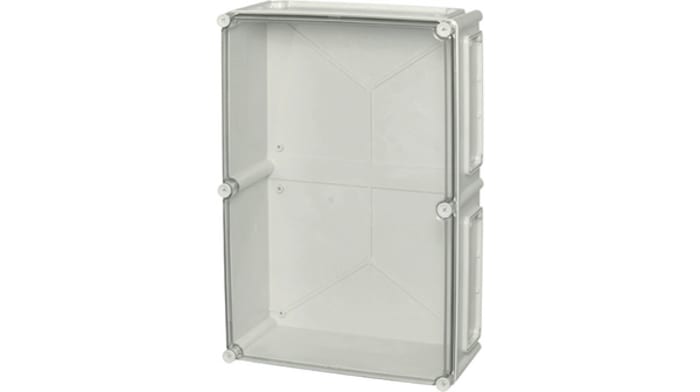 Fibox EK Series Grey Polycarbonate Enclosure, IP66, IP67, Flanged, Transparent Lid, 560 x 380 x 180mm