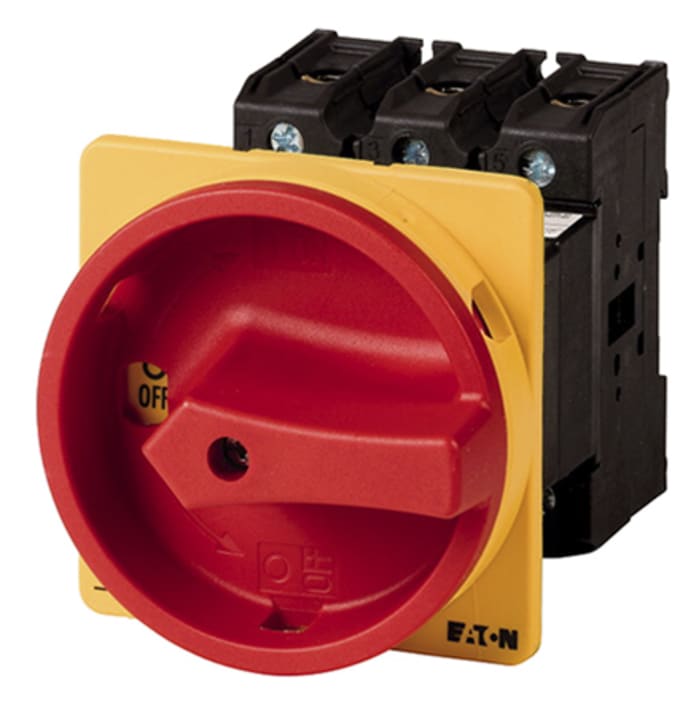 Eaton 3P Pole Panel Mount Isolator Switch - 63A Maximum Current, 37kW Power Rating, IP65