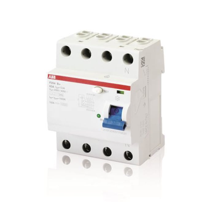 ABB 63A 4 Kutuplu Tip B Kaçak Akım Korumalı Otomatik Sigorta (RCCB) F200