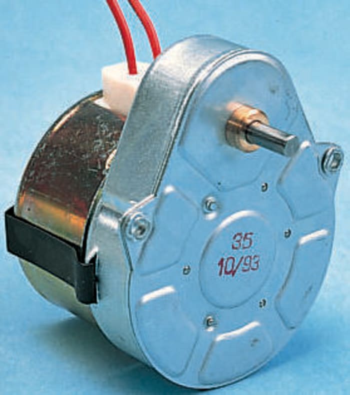 Crouzet Senkron AC Dişli Motor, Saat Yönünün Tersine, 230 V ac, 1/12 rpm, 3 W