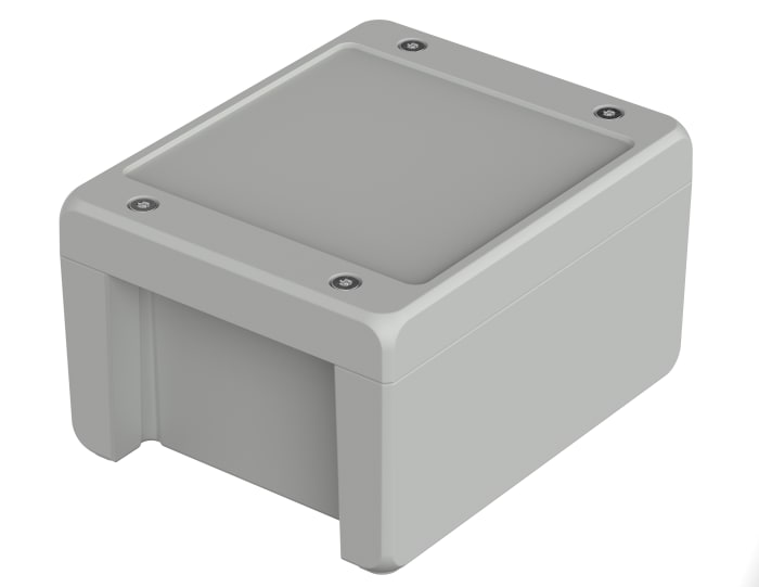 Bopla Bocube Alu Series Light Grey Aluminium General Purpose Enclosure, IP66, IP68, IP69, IK09, Light Grey Lid, 159 x