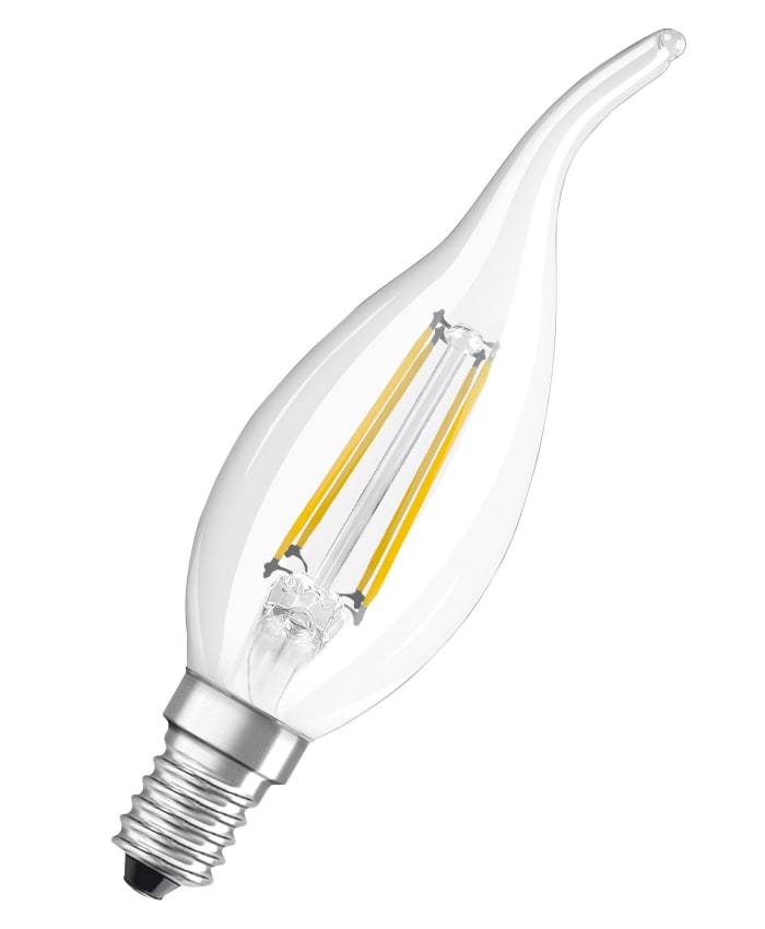 Osram PARATHOM Classic E14 LED GLS Bulb 4 W(40W), 2700K, Warm White, Mini Candle shape