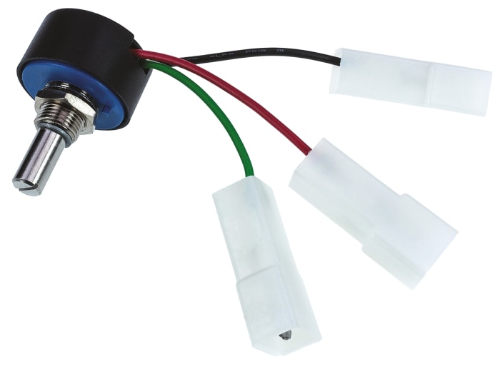 Vishay 357 Serisi İletken Plastik Potansiyometre, 6,35 mm Şaftlı Sürekli Dönüşlü, Maks. Direnç 1kΩ, ±20%, 1W