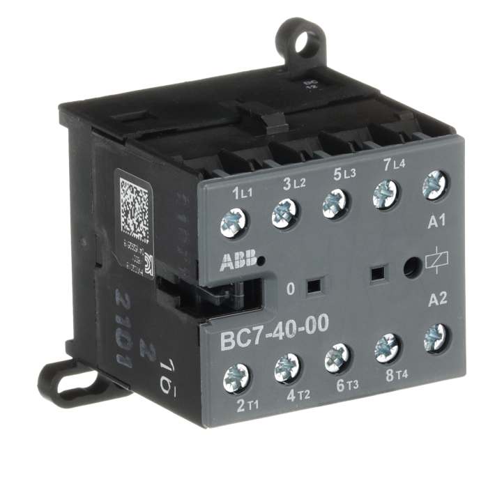 ABB Contactor, 12 V dc Coil, 4-Pole, 20 A, 5.5 kW, 4NO