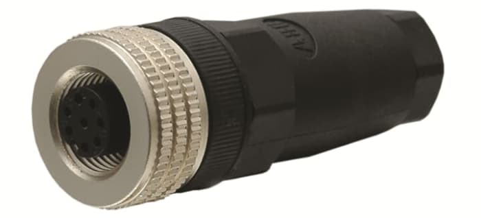 ABB Circular Connector, 9 Contacts, Cable, M12 Connector, Socket, 2TLA Series