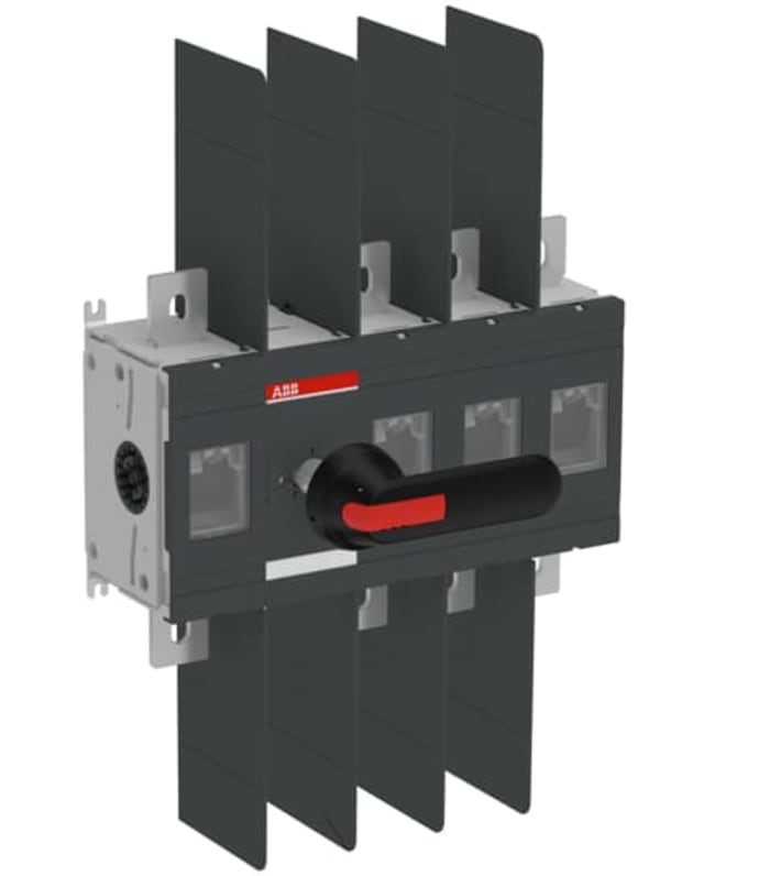 ABB 4P Pole Screw Mount Switch Disconnector - 800A Maximum Current, 800kW Power Rating, IP00, IP65