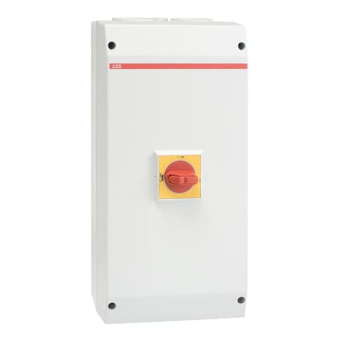 ABB 4P Pole Screw Mount Switch Disconnector - 100A Maximum Current, 37kW Power Rating, IP65
