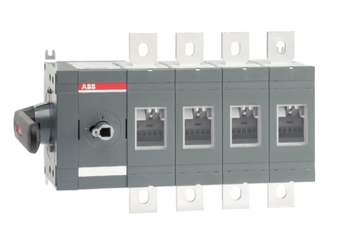 ABB 4P Pole Screw Mount Switch Disconnector - 800A Maximum Current, 800kW Power Rating, IP00
