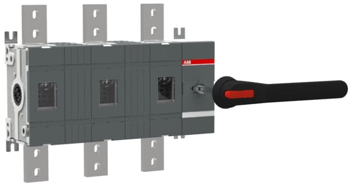 ABB 3P Pole Surface Mount Switch Disconnector - 1600A Maximum Current, 710kW Power Rating, IP00