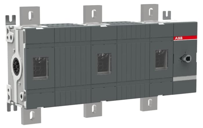 ABB 3P Pole Screw Mount Switch Disconnector - 1250A Maximum Current, 1200kW Power Rating, IP00