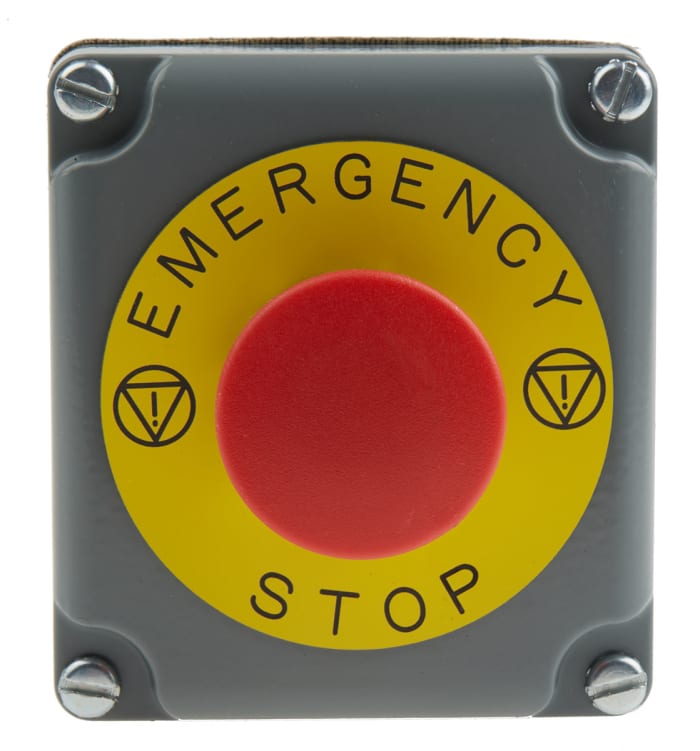 Schneider Electric Harmony Acil Stop Butonu, Kırmızı/Gri, Mantar Başlı, 30mm, Çevir - Kur