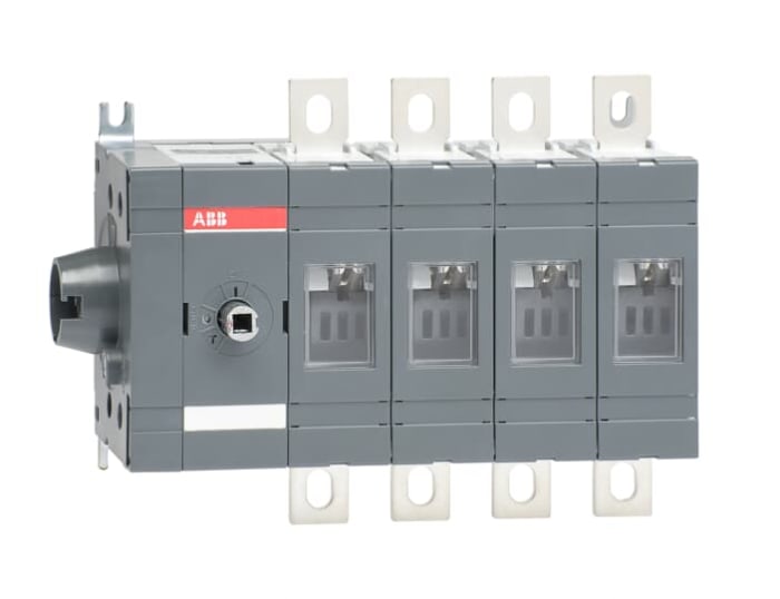 ABB 4P Pole Screw Mount Switch Disconnector - 200A Maximum Current, 200kW Power Rating, IP00