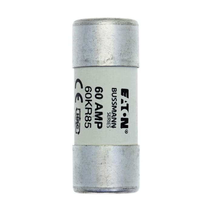 Eaton 60A Ceramic Cartridge Fuse, 23 x 57mm