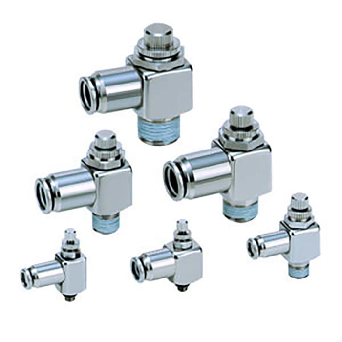 SMC ASG Series Tube Speed Controller, 6mm Tube Inlet Port