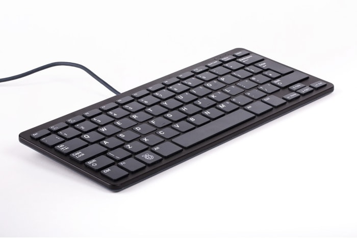Raspberry Pi Black, Grey QWERTY (Italy) Raspberry Pi Keyboard