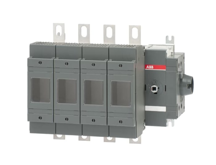 ABB Fuse Switch Disconnector, 4 Pole, 200A Fuse Current